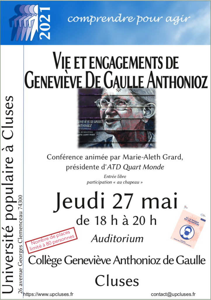 Vie et engagements de Geneviève De Gaulle Anthonioz