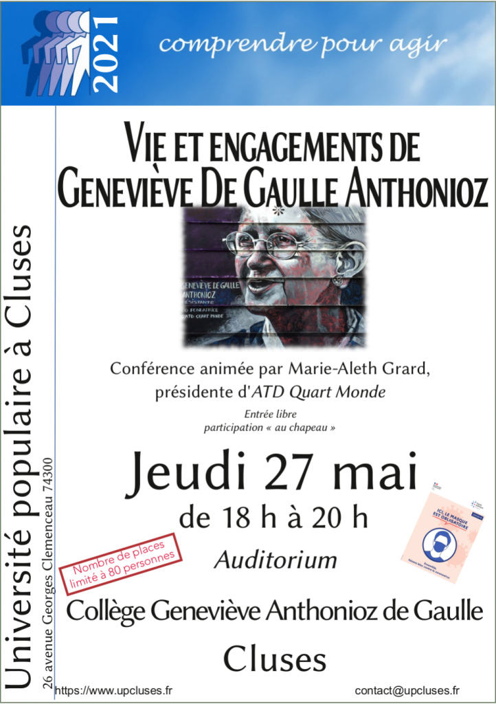 Vie et engagements de Genevive De Gaulle Anthonioz